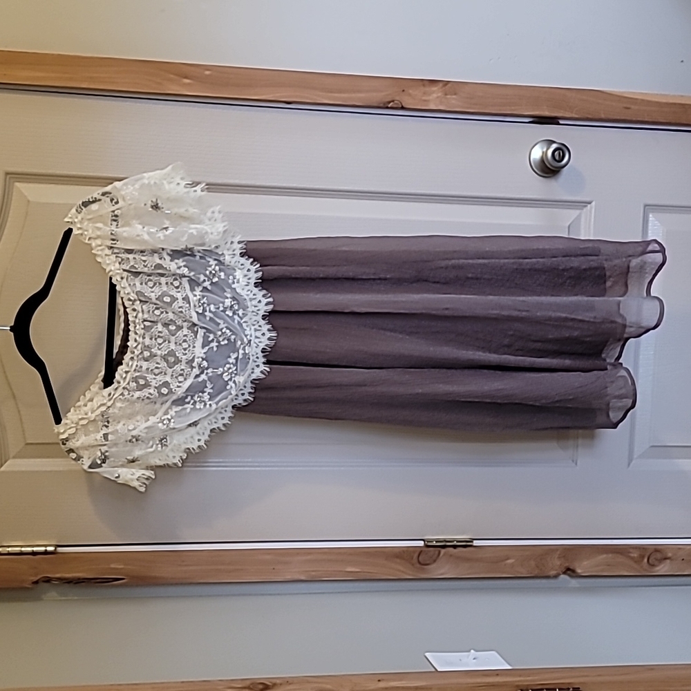 Small Altar'd State Sleeveless Dress with lace neck and shoulder cover - Picture 1 of 7